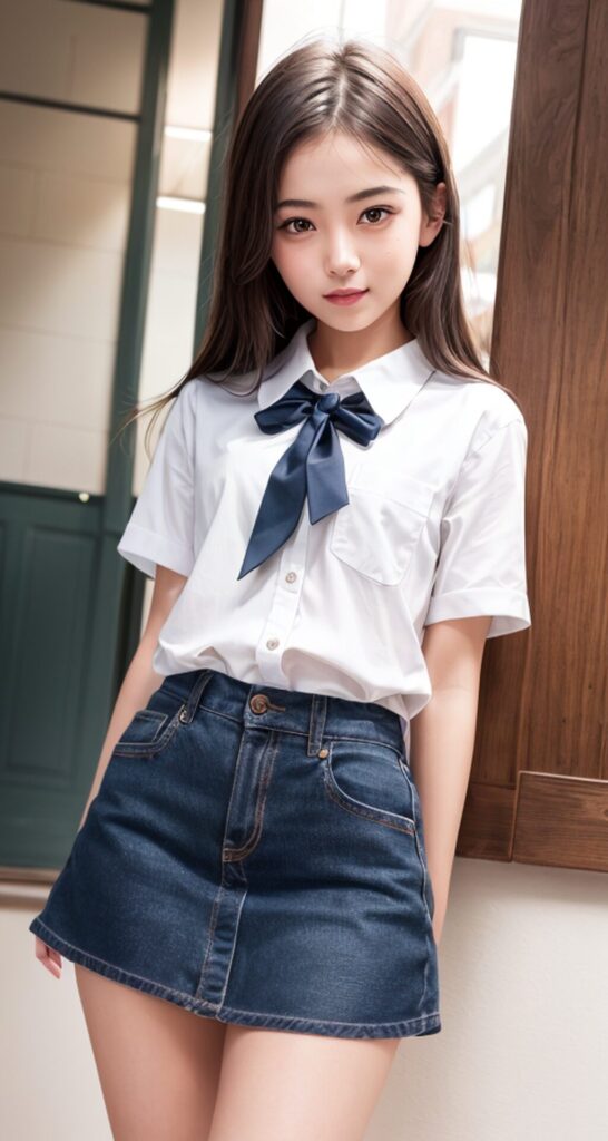 AI美女 画像 女子高生の制服姿