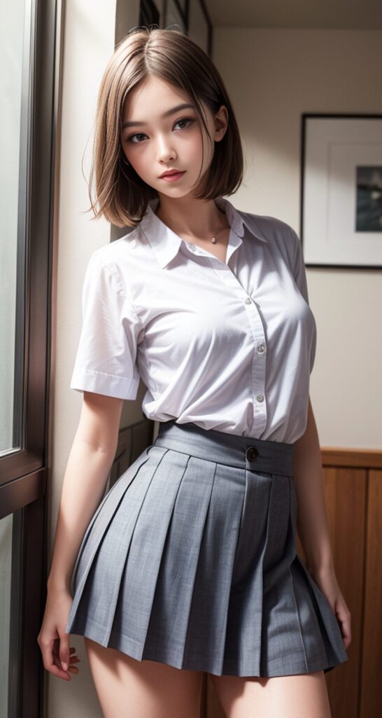 AI美女 画像 女子高生の制服姿