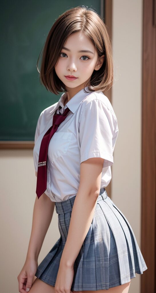 AI美女 画像 女子高生の制服姿